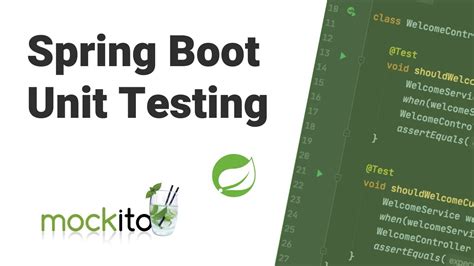 spring test main method|unit testing with spring boot.